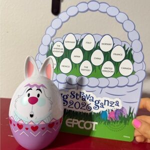 White rabbit egg 2026 eggstravaganza Epcot flower and garden festival egg
